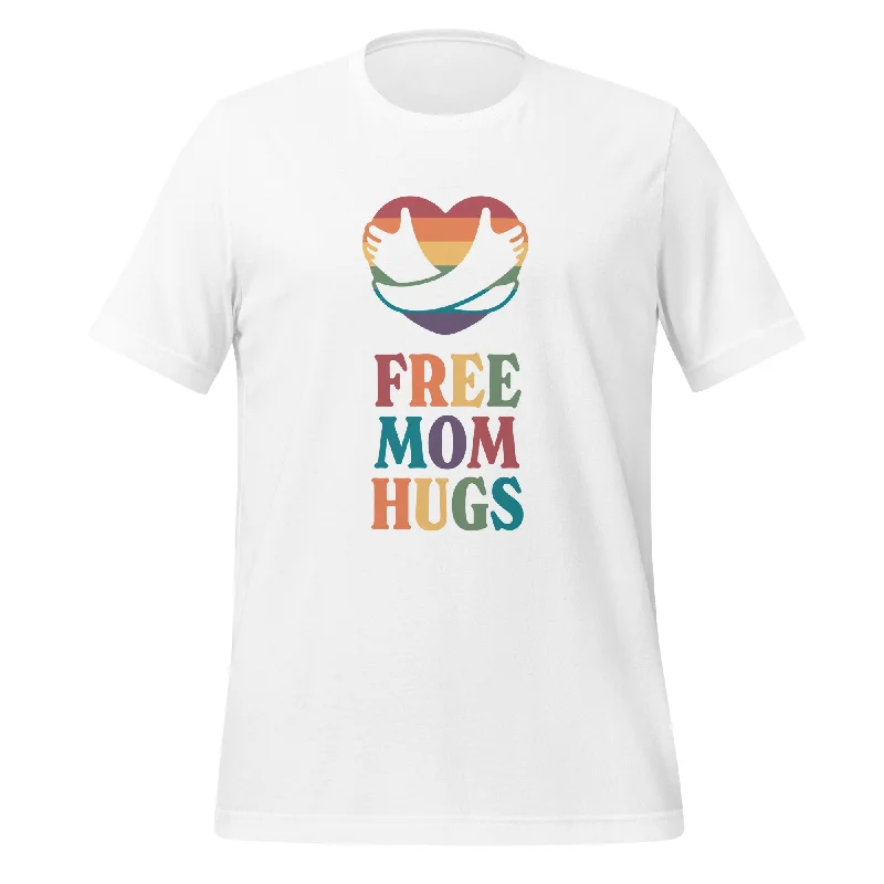 Comfortable graphic tees for everyday pride wear--Free Mom Hugs T-Shirt