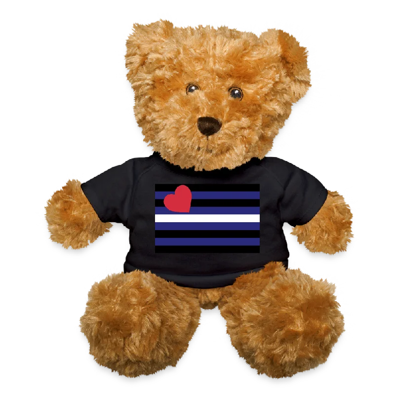 Leather Pride Flag Plush Teddy Bear Stuffed Animal