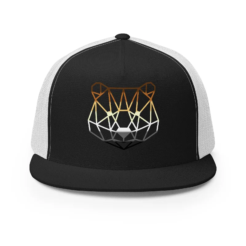Gay Bear Geometric Art Trucker Baseball Cap Hat