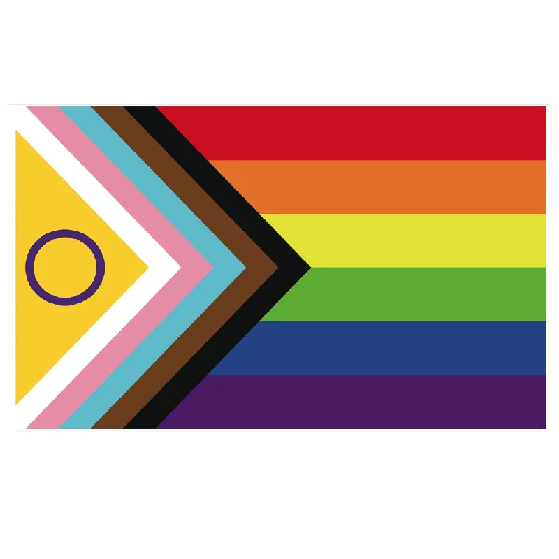 LGBTQ Intersex Inclusive Progress Pride Flag 3x5