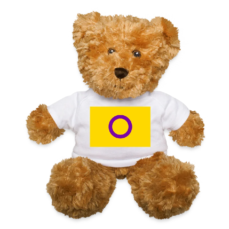 Intersex Pride Flag Plush Teddy Bear Stuffed Animal
