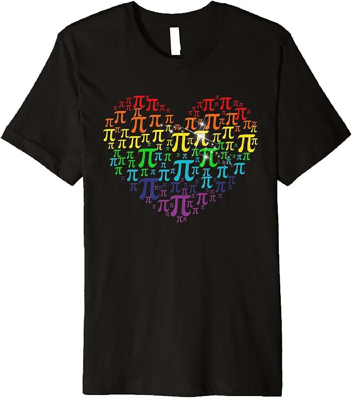 Funny LGBT Pride Shirt Pi Day Math Symbol Teacher Premium T Shirt