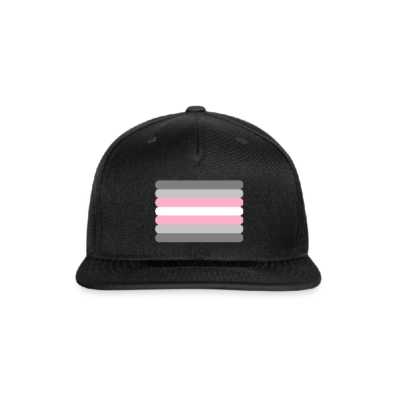 Demigirl Flag Rounded Snapback Baseball Cap