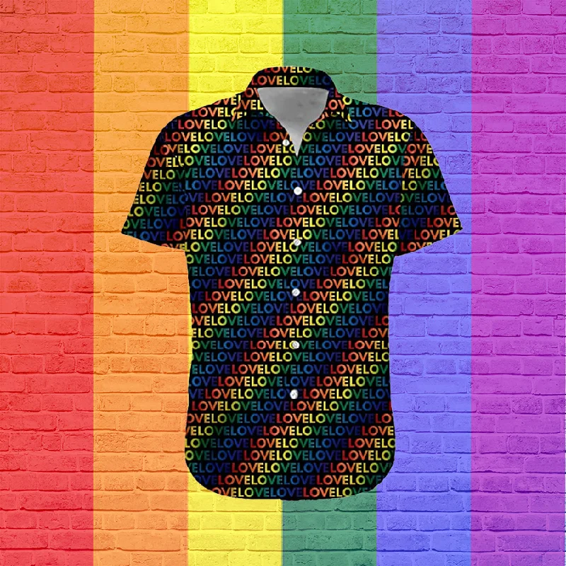 Lgbt Hawaiian Shirt, Haiwaiian Shirt, Rainbow Shirt, Beach Shirt, Lgbt Shirt, Gift For Gay Friend Lgbt Hawaiian Shirt, Haiwaiian Shirt, Rainbow Shirt, Beach Shirt, Lgbt Shirt, Gift For Gay Friend