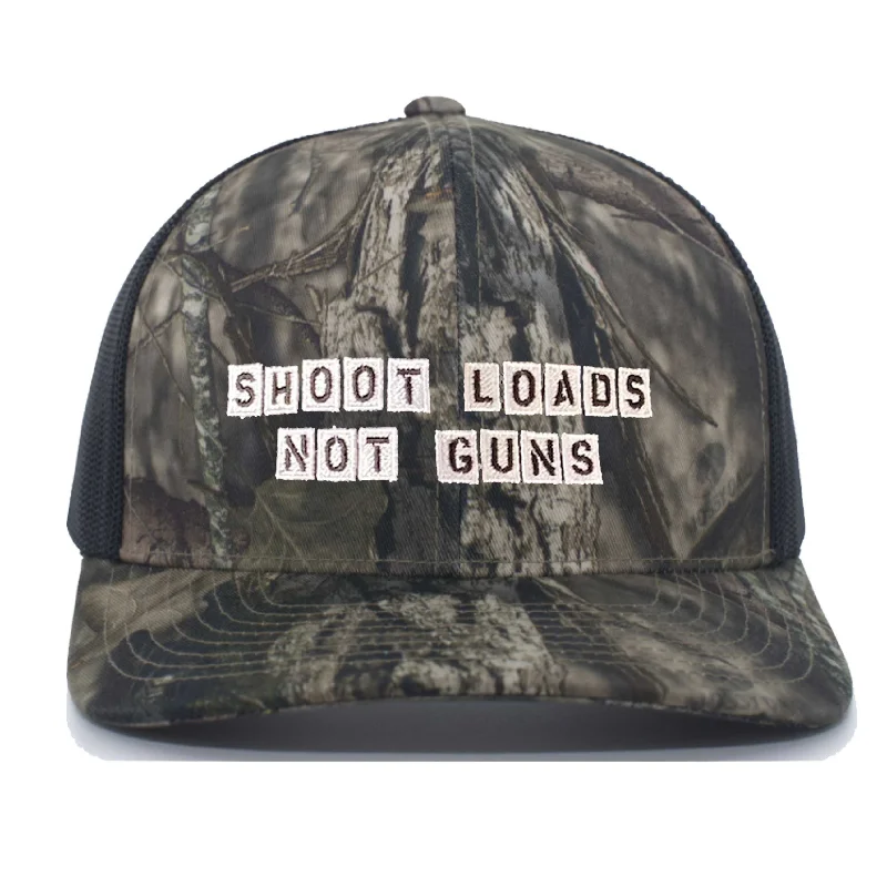 Shoot Loads Not Guns Mossy Oak Snapback - Gays Against Guns