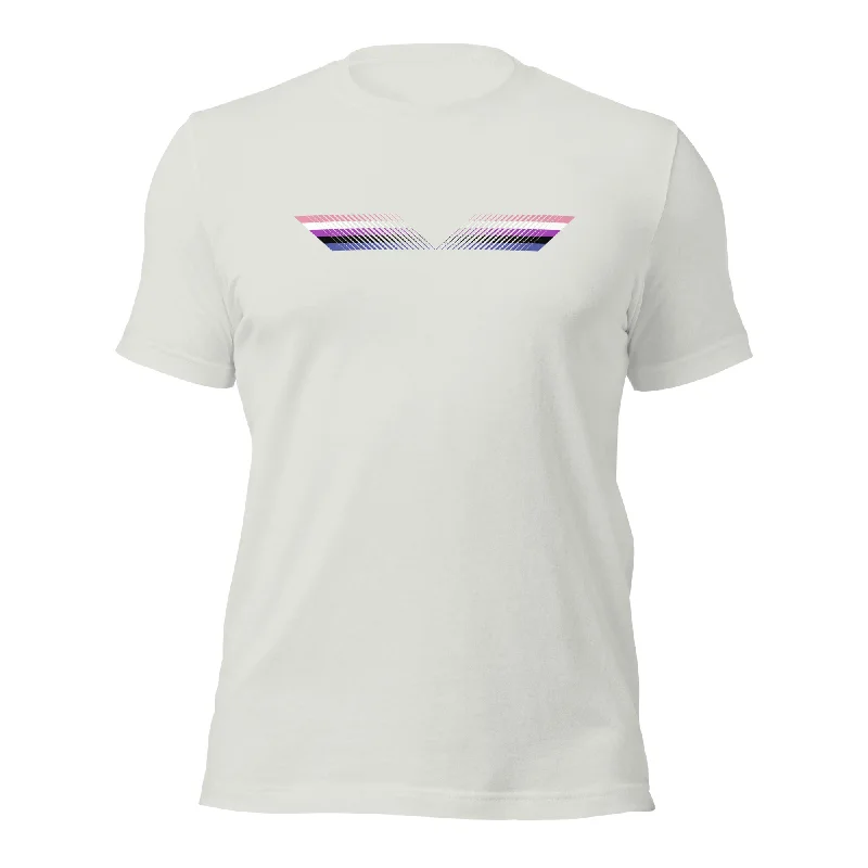 Graphic pride t-shirts with rainbow stars and stripes--Subtle Genderfluid Unique T-Shirt Graphic pride t-shirts with rainbow stars and stripes--Subtle Genderfluid Unique T-Shirt