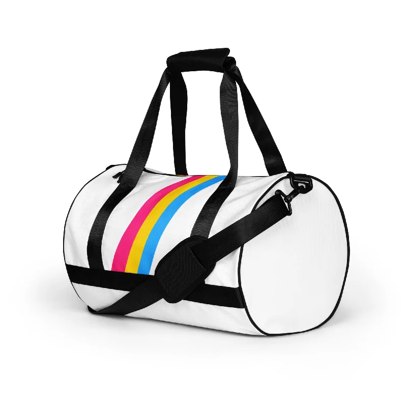 Pansexual Diagonal Flag Colors LGBTQ+ Gym Bag