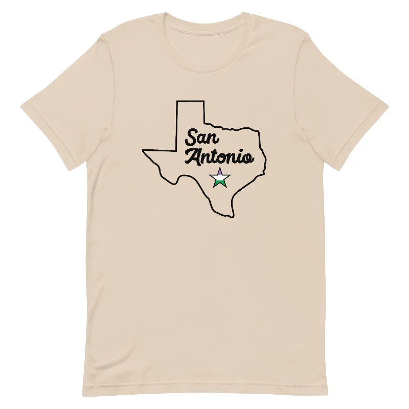 San Antonio Texas Genderqueer Star T-shirt