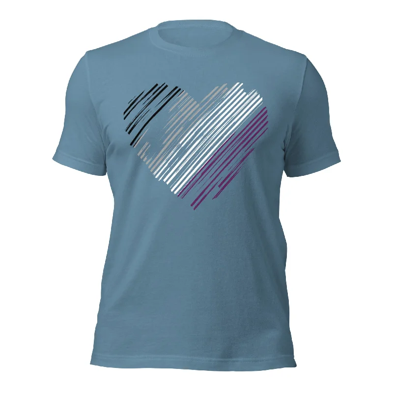 Comfortable graphic tees for pride marches and rallies--Inclusive Versatile Asexual Crewneck Comfortable graphic tees for pride marches and rallies--Inclusive Versatile Asexual Crewneck