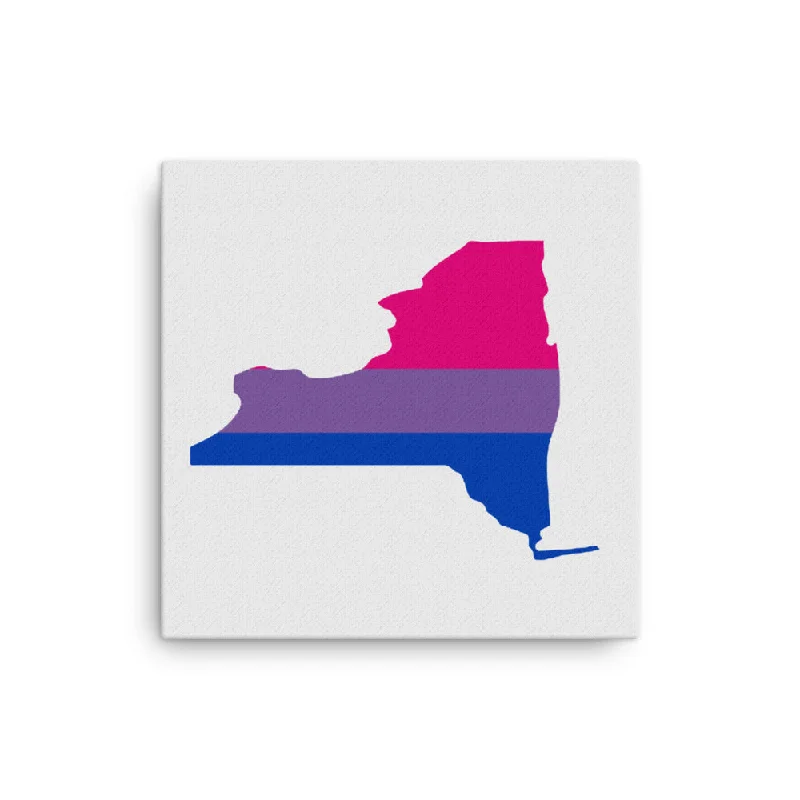 New York Bisexual Bi Pride Canvas Wall Art