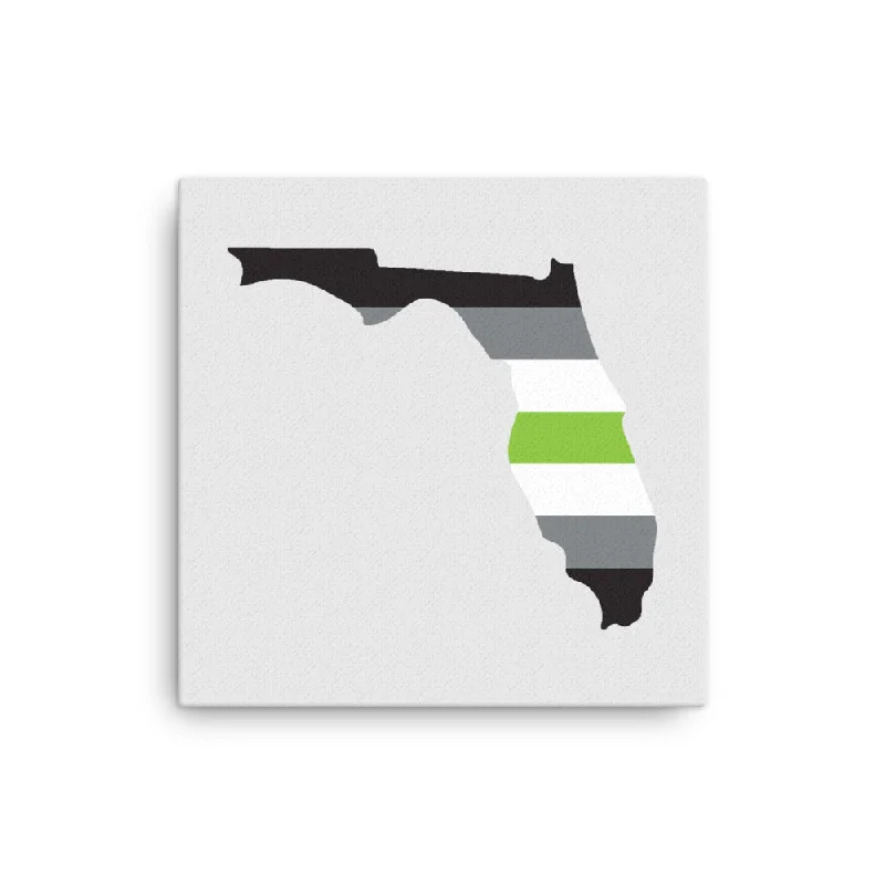 Florida Agender Pride Canvas Wall Art