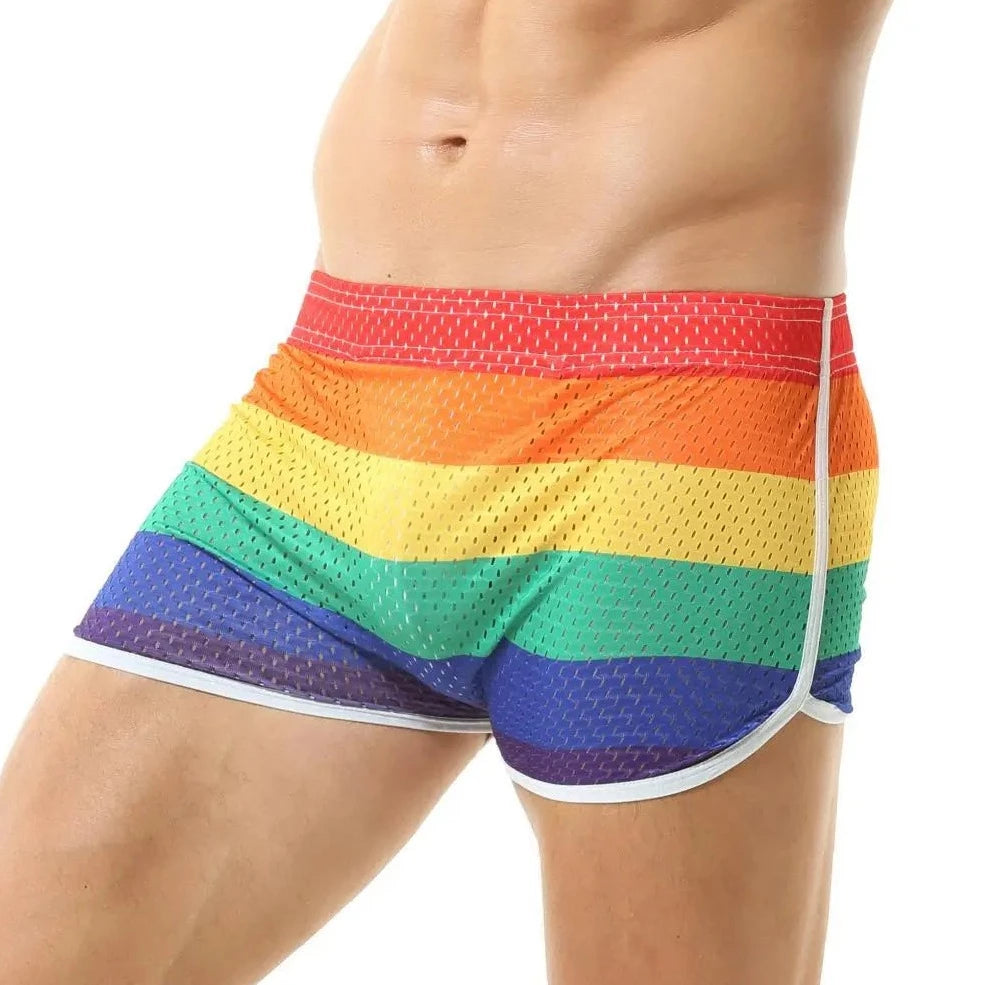 Men's Rainbow Mesh Boxer Briefs