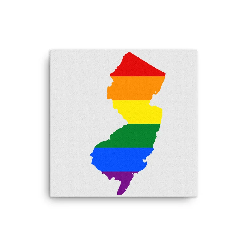 New Jersey LGBTQ Pride Canvas Wall Art