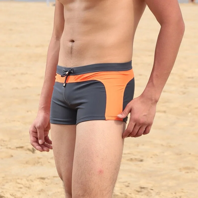 Gray + orange