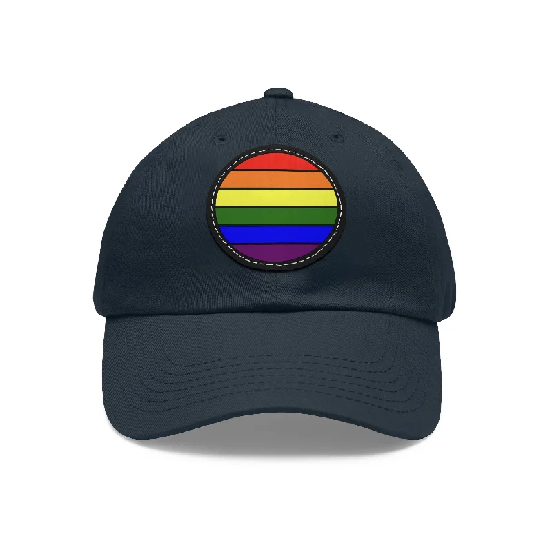 LGBTQ Pride Hat with Round Patch