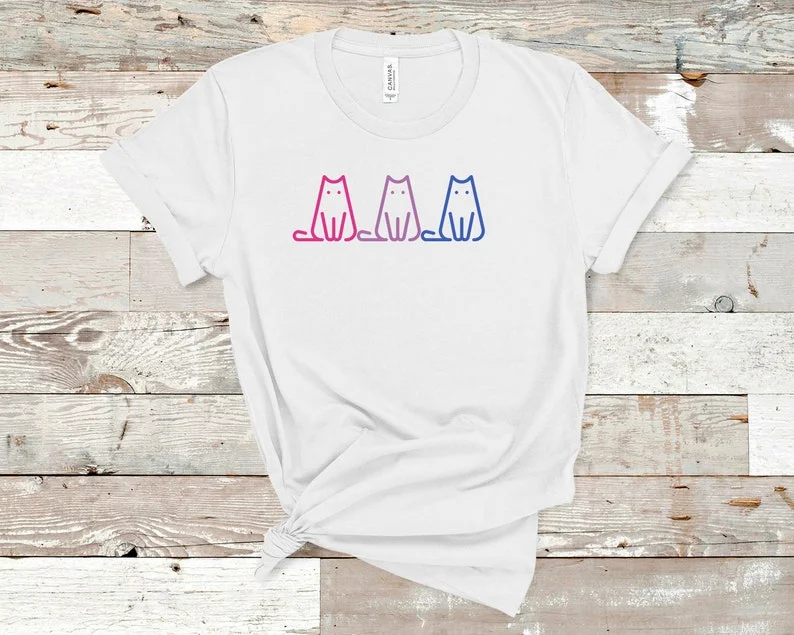 Graphic pride t-shirts with vintage pride icons and symbols--Bisexual Shirt, Bi Pride Cat Shirt, LGBT T Shirt, Bisexual Pride Shirt, LGBTQ T Shirt, LGBT Gifts Graphic pride t-shirts with vintage pride icons and symbols--Bisexual Shirt, Bi Pride Cat Shirt, LGBT T Shirt, Bisexual Pride Shirt, LGBTQ T Shirt, LGBT Gifts