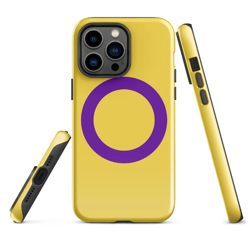 Intersex Pride Flag Tough Cell Phone Case for Apple iPhone