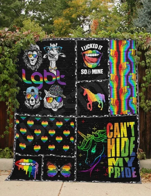 Pride Rainbow Blanket For Lgbtq, Can't Hide My Pride Lgbt Blankets