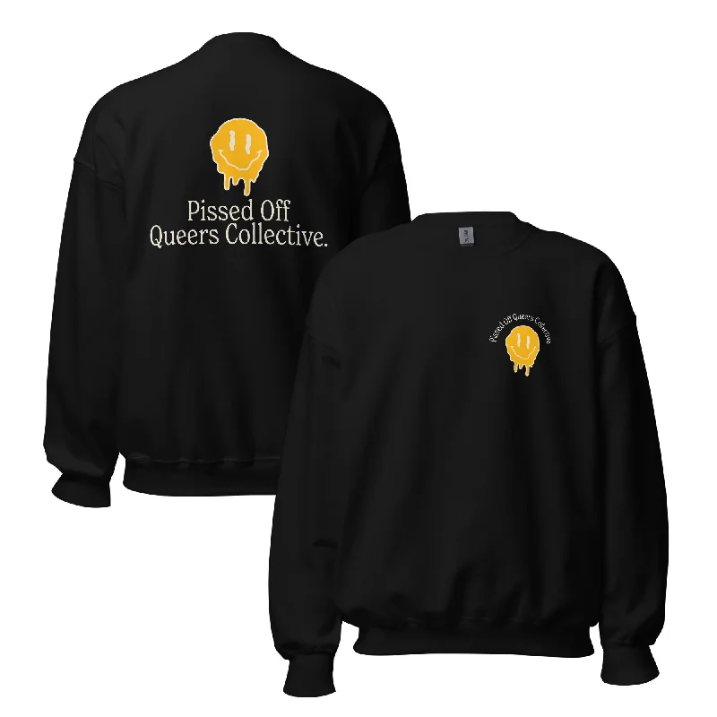 Cozy sweatshirts for pride weekend events--Pissed Off Queer Collective Unisex Sweatshirt Cozy sweatshirts for pride weekend events--Pissed Off Queer Collective Unisex Sweatshirt