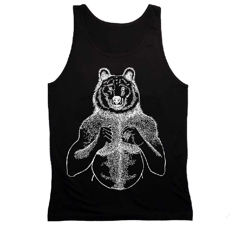 Beefy Bear Black Tank