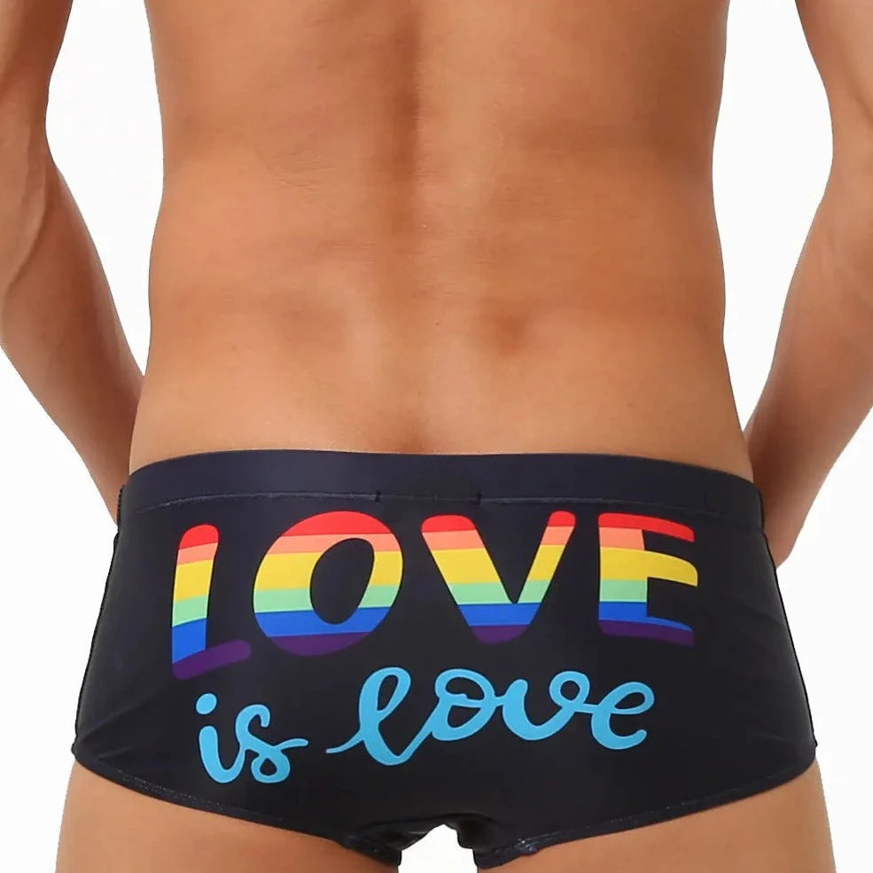 Love Is Love Pride Swim Trunks