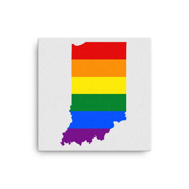 Indiana LGBTQ Pride Canvas Wall Art