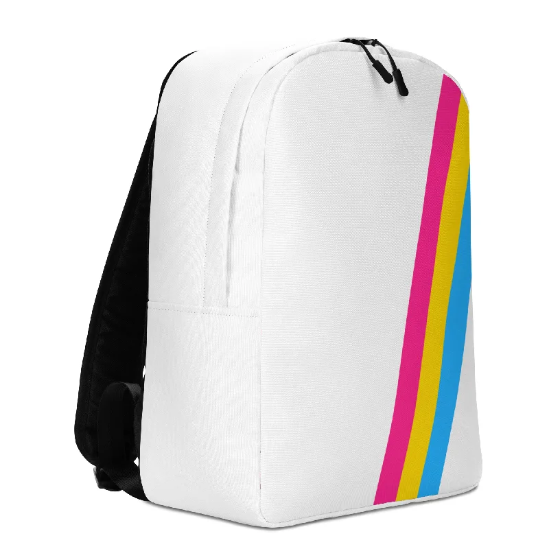 Pansexual Diagonal Flag Colors LGBTQ+ Minimalist Backpack