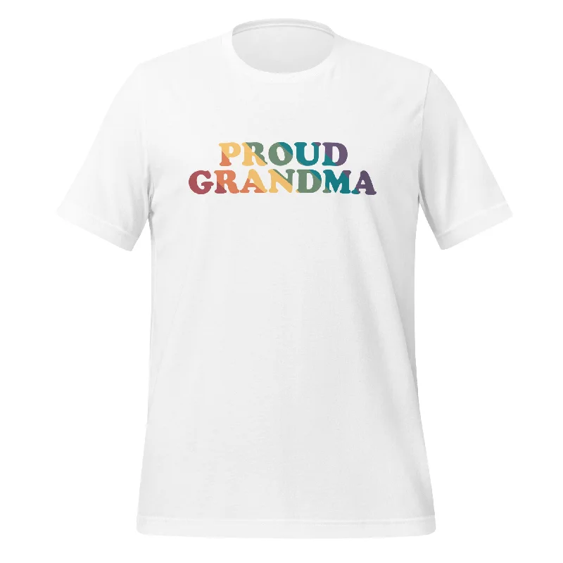 Affordable graphic tees for LGBTQ+ community events--Proud Grandma Unisex T-Shirt