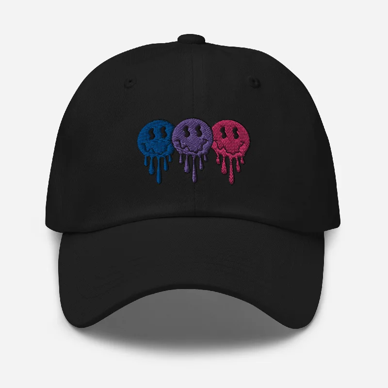 Bisexual Pride Smiley Face Dad hat