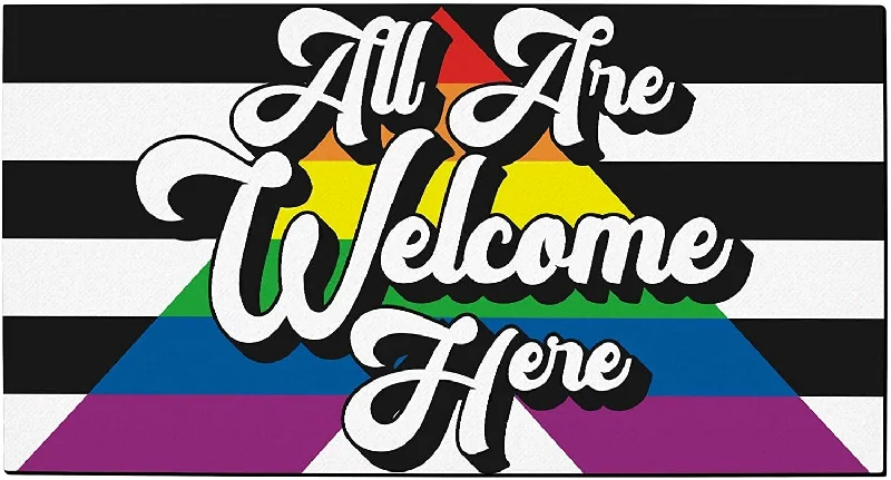 Straight Ally Pride Doormat All Are Welcome Here Straight Ally Gifts Decorative Doormat Straightally Straight Ally Pride Doormat All Are Welcome Here Straight Ally Gifts Decorative Doormat Straightally