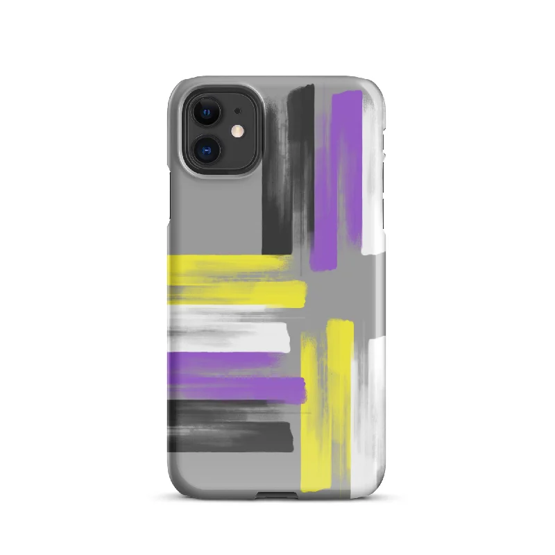 Colorful Capa Non Binary Pride iPhone®