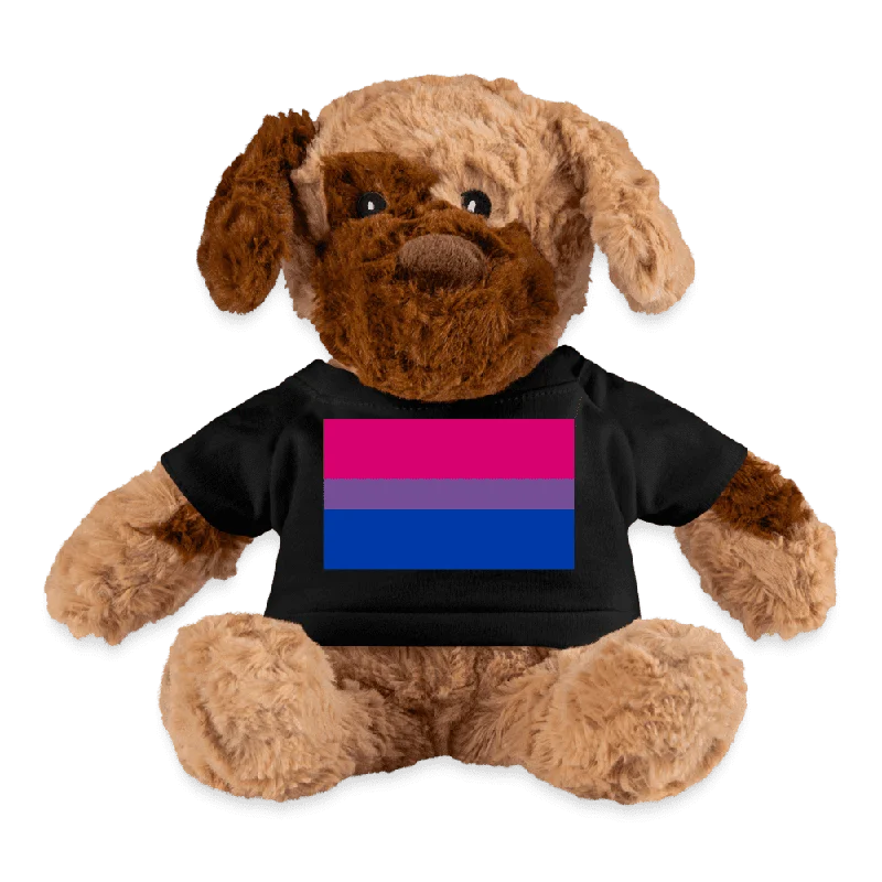 Bisexual Bi Pride Flag Plush Dog Stuffed Animal