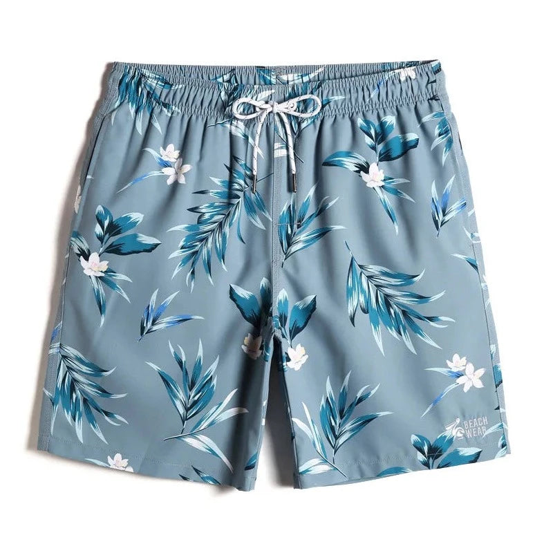 Leaf and Flower Board Shorts