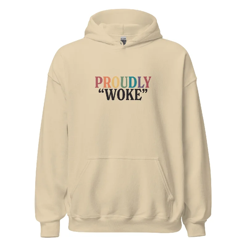Best sweatshirts for pride month celebrations--Proudly "Woke" Unisex Hoodie