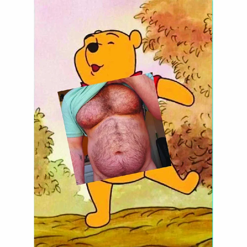 Naro Pinosa Belly Bear Postcard