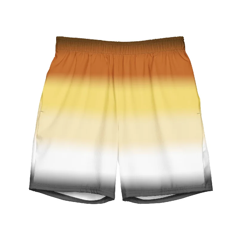 Gay Bear Pride Men's Swim Trunks - Ombre