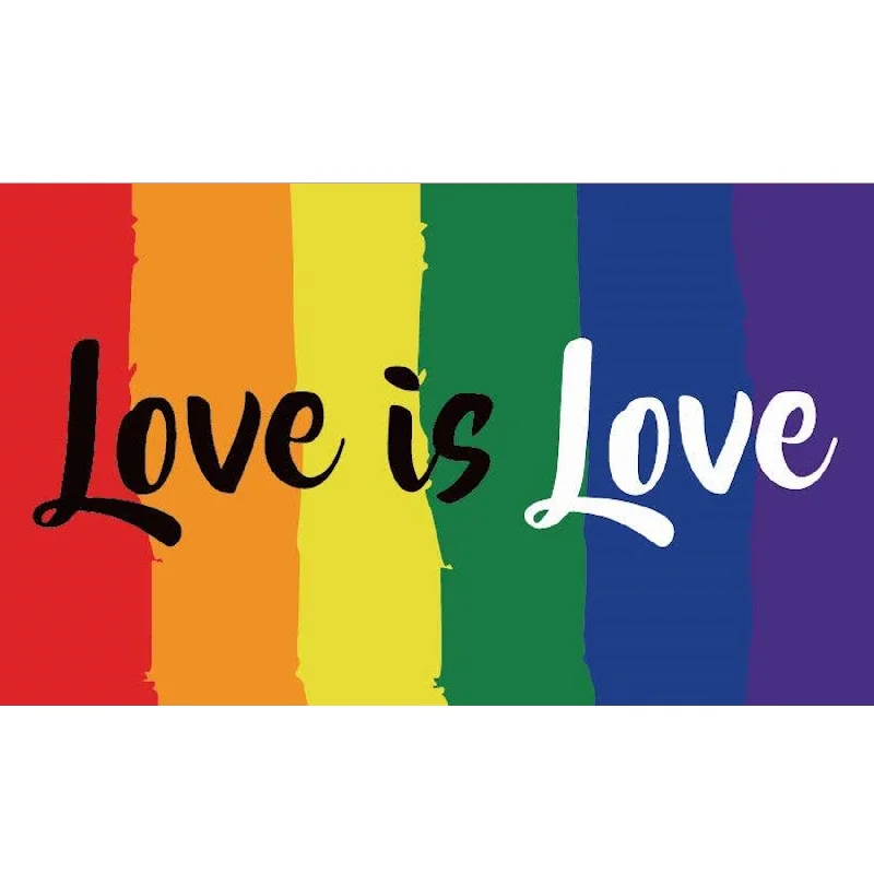 LGBTQ "Love is Love" Pride Flag - 3x5