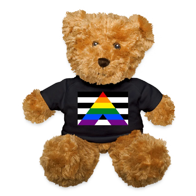 Straight Ally Pride Flag Plush Teddy Bear Stuffed Animal