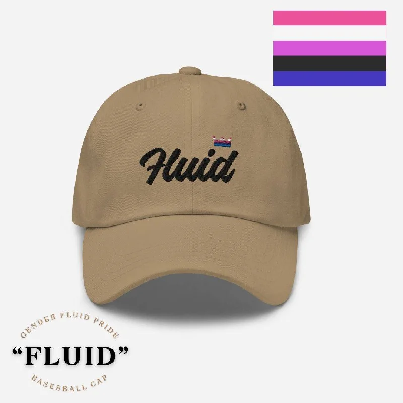 Genderfluid Pride Royalty Crown Dad hat