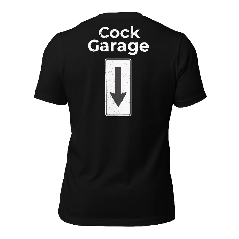 Affordable graphic tees with gender-neutral designs--Cock Garage - T-shirt