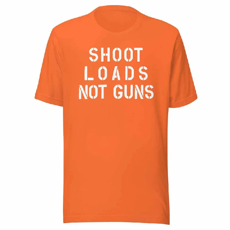 Shoot Loads Not Guns Orange T-Shirt - Gays Against Guns