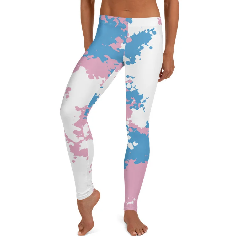 Transgender Trans Pride Women's Leggings Yoga Pants - Camouflage