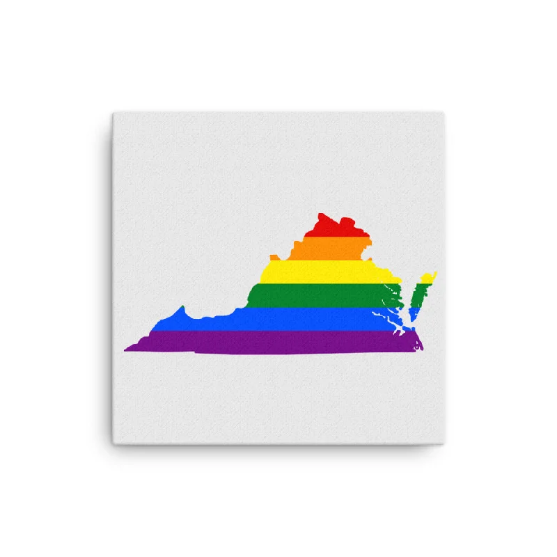 Virginia LGBTQ Pride Canvas Wall Art
