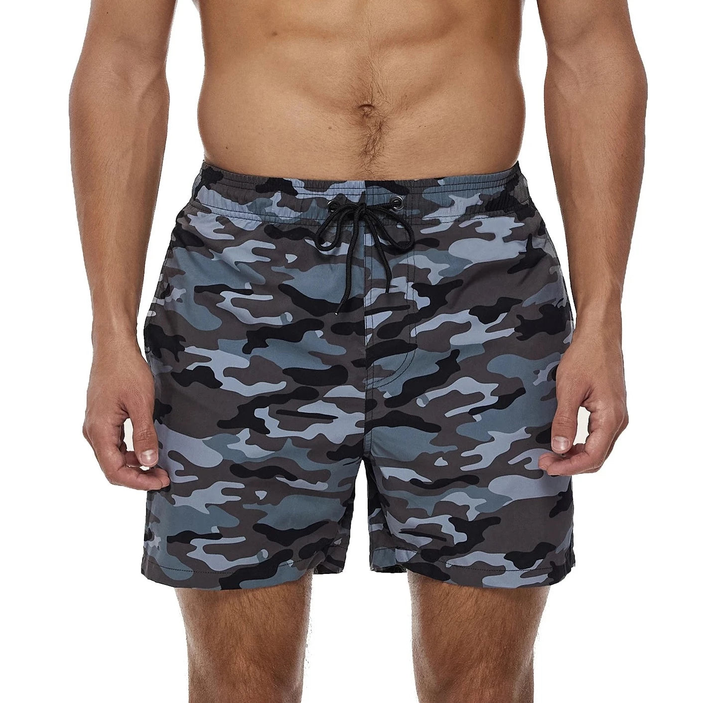 Modern Gray Camo Board Shorts