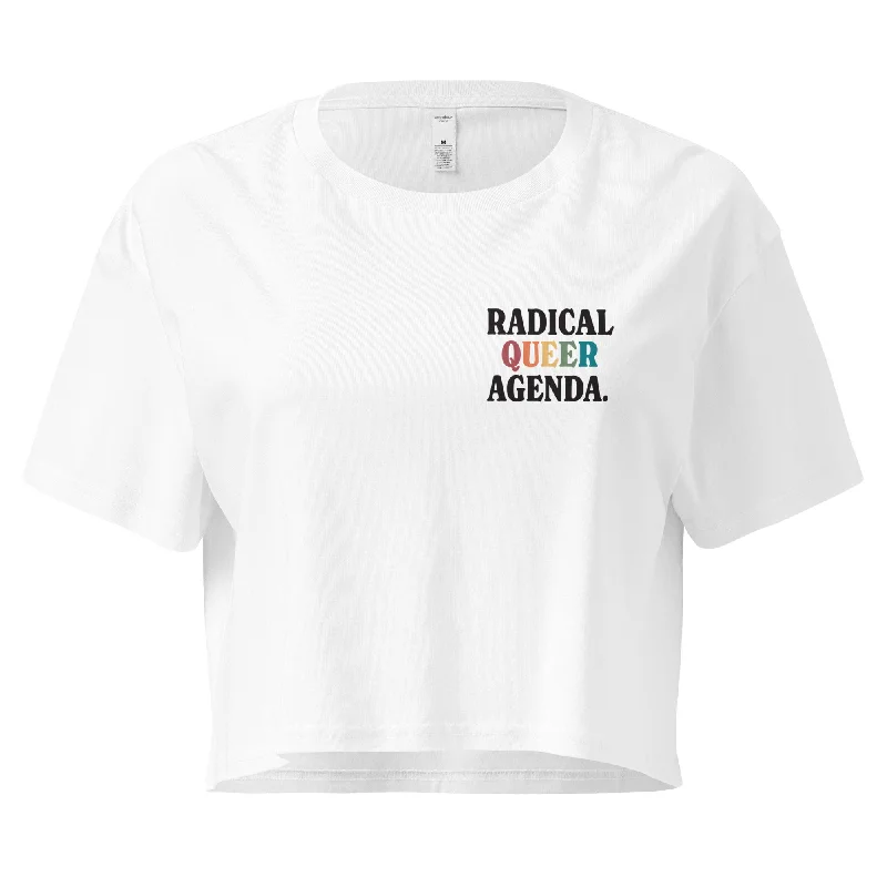 Radical Queer Agenda Unisex Crop Top
