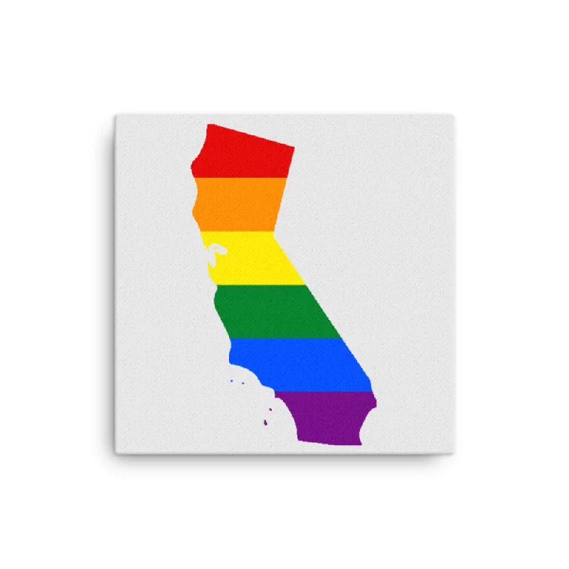 California LGBTQ Pride Canvas Wall Art