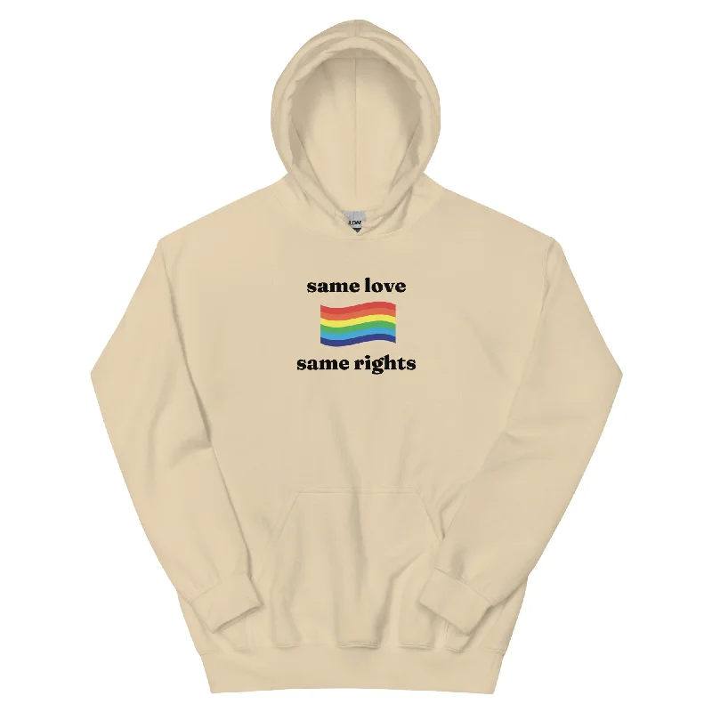 Affordable LGBTQ+ hoodies for everyday pride--Same Love Same Rights Unisex Hoodie