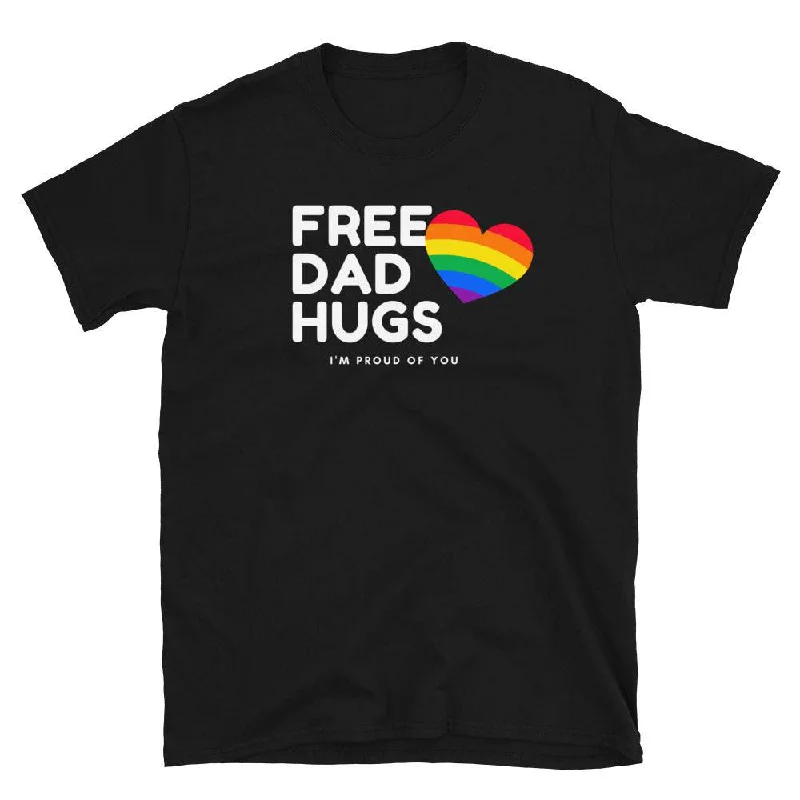 Where to find limited edition graphic pride t-shirts--Free Dad Hugs Ally Pride T-Shirt Where to find limited edition graphic pride t-shirts--Free Dad Hugs Ally Pride T-Shirt