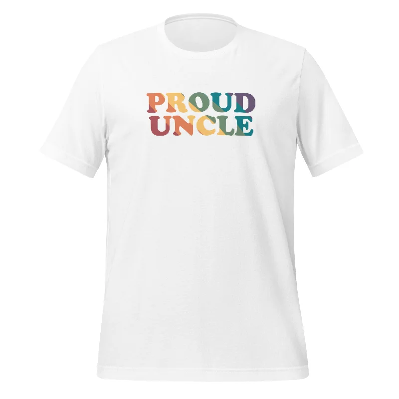 Best graphic tees for LGBTQ+ visibility and support--Proud Uncle Unisex T-Shirt