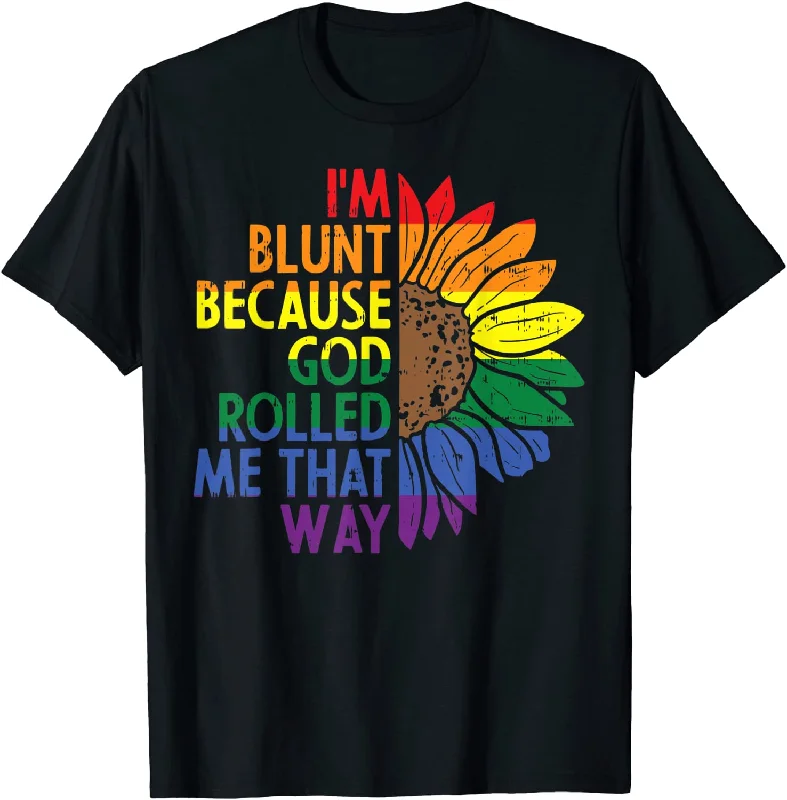 Funny Equality Shirt, Rainbow Sunflower Gay Pride LGBT T Shirt